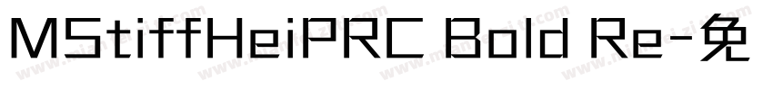 MStiffHeiPRC Bold Re字体转换